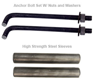 Anchor Bolt Set & Steel Sleeves